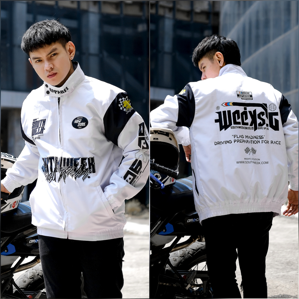 Jual Jaket Parasut Nascar - Jaket Racing Vintage Original - Jaket ...