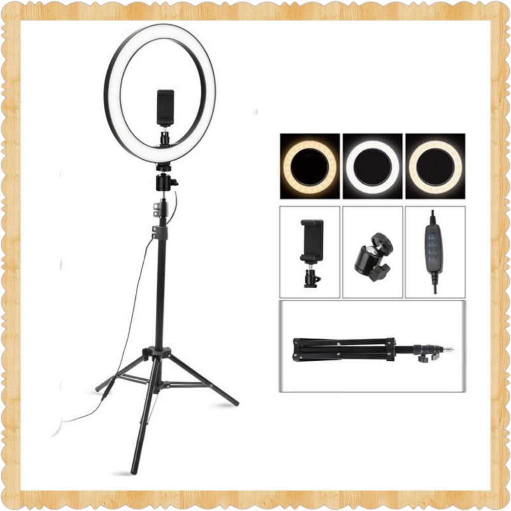 Jual RINGLIGHT LED FULLSET RING FILL LIGHT 16CM 26CM SELFIE MAKEUP VLOG ...