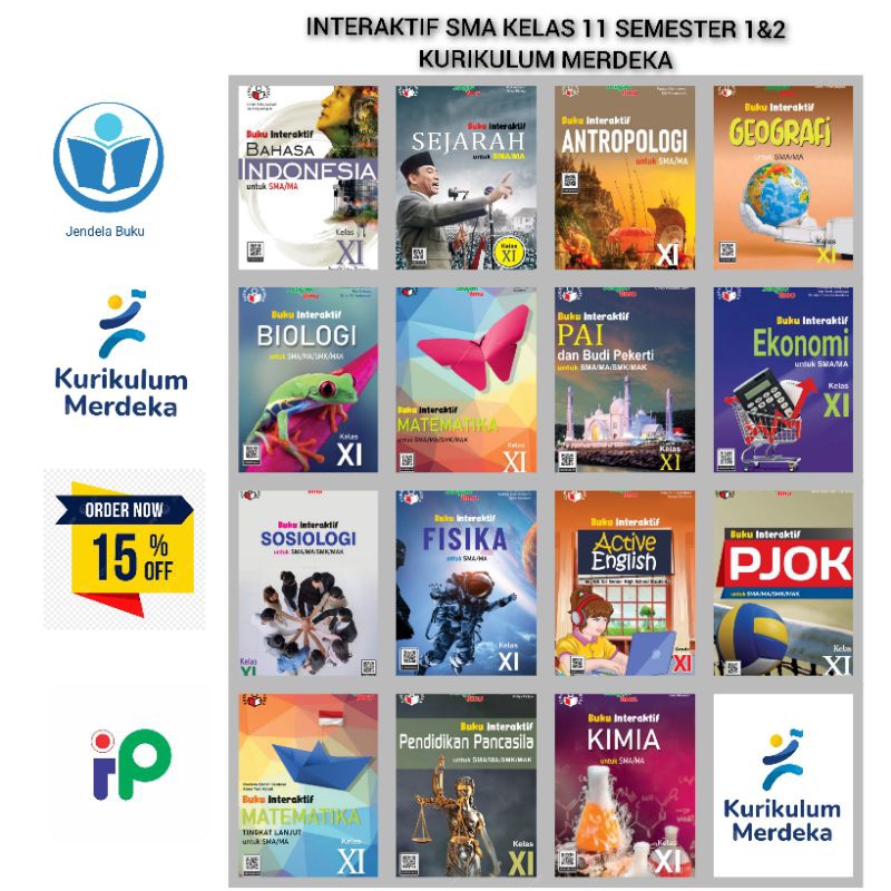 Jual Buku Paket Interaktif Kurmer SMA Kelas 11 Semester 1&2 Intan ...