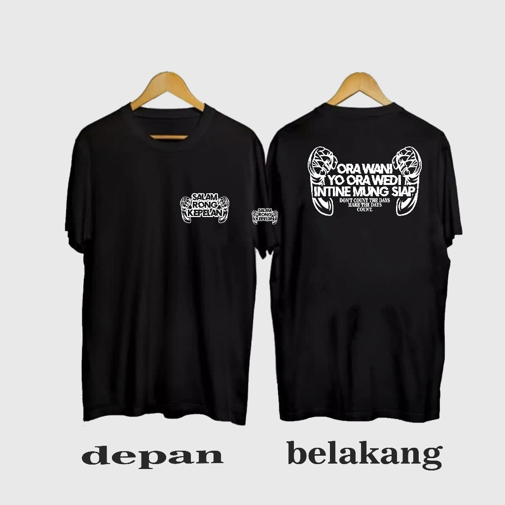 Jual kaos SALAM RONG KEPELAN ( pertaruhan ) /kaos kata kata /kaos keren ...
