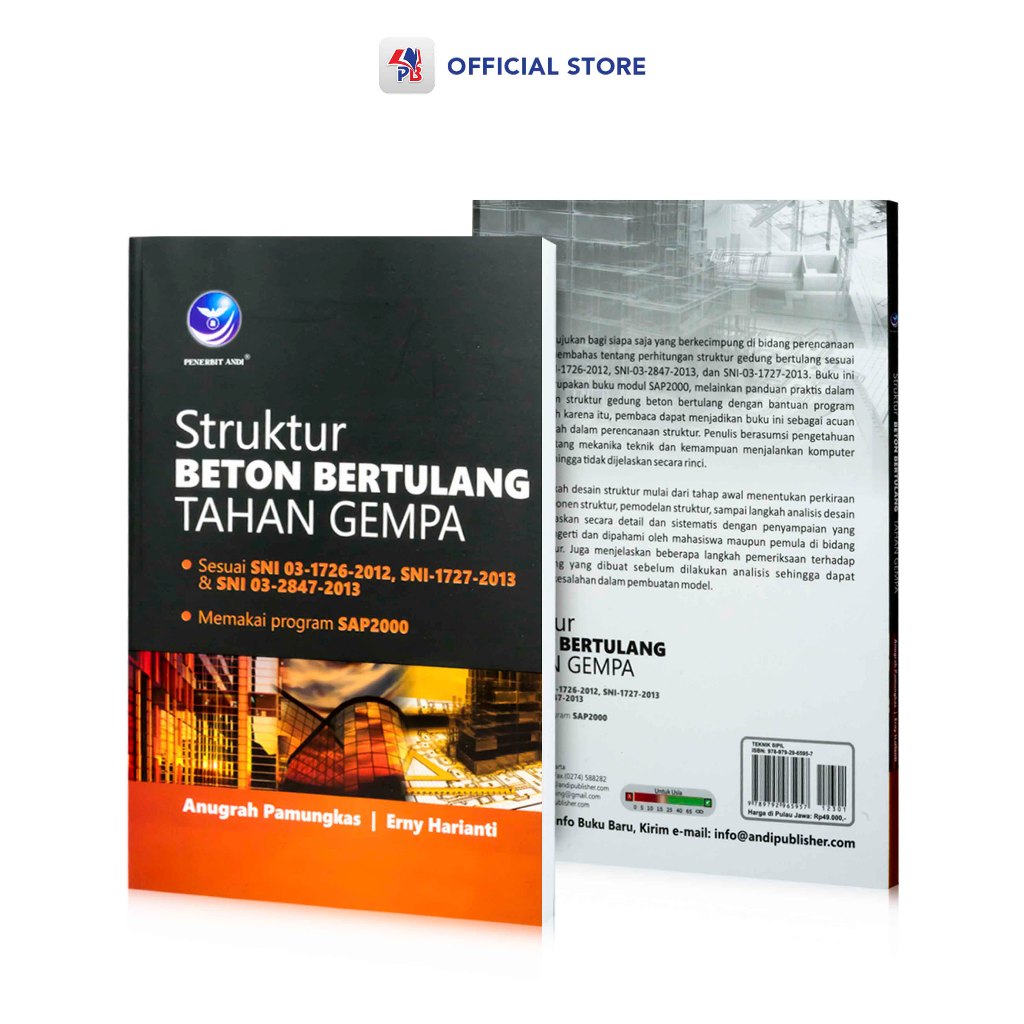 Jual Buku Teknik Sipil / Struktur Beton Bertulang Tahan Gempa / Andi ...