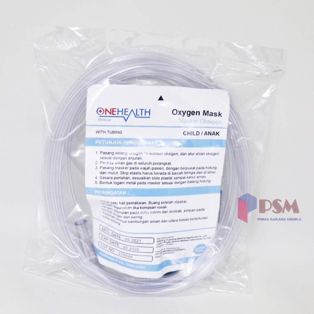 Jual Onehealth Gea Oxygen Mask / Sungkup Masker Oksigen O2 Dewasa Anak ...
