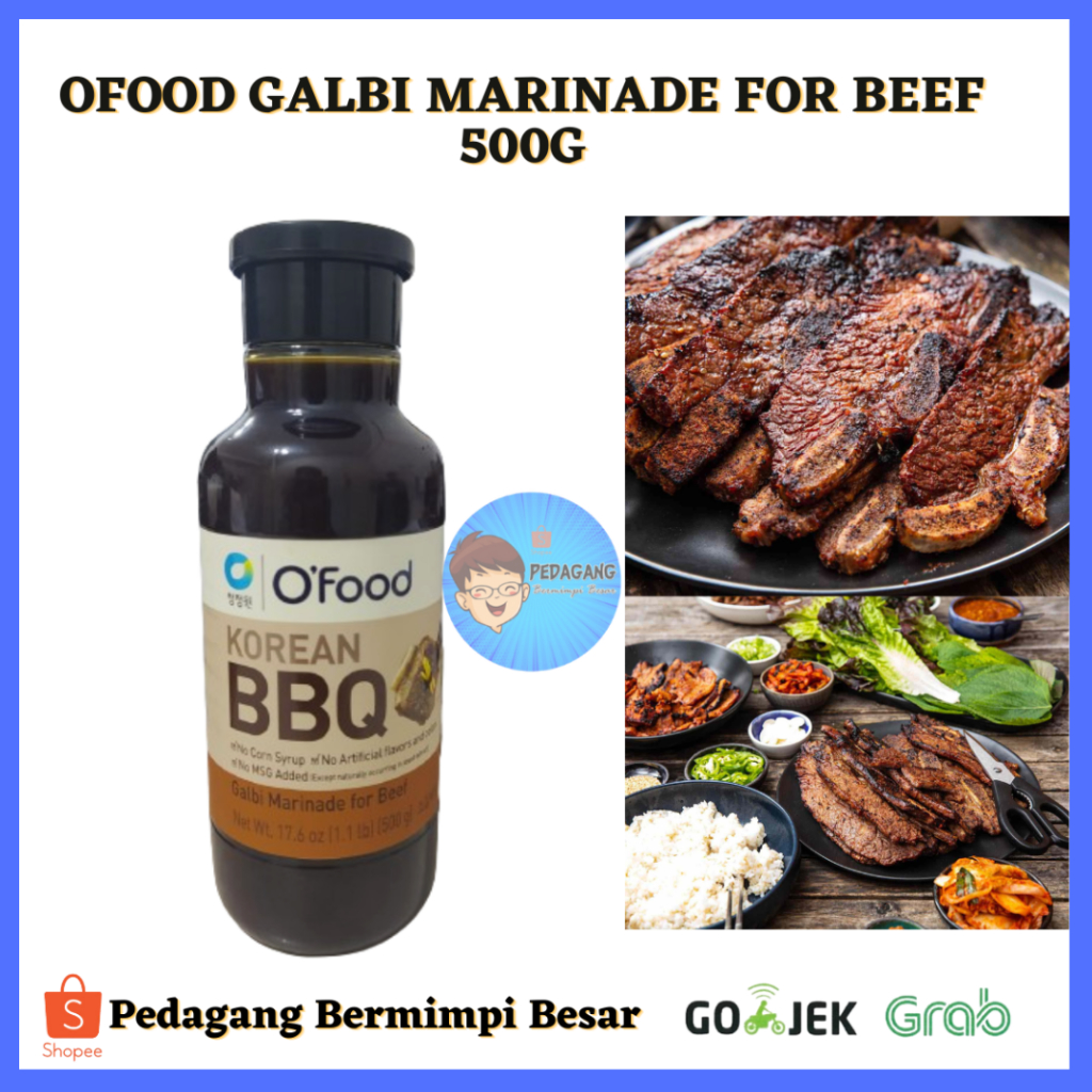 Jual OFOOD GALBI MARINADE FOR BEEF 500G /OFOOD GALBI BBQ FOR BEEF 500G / Saus Bulgogi Asli Korea