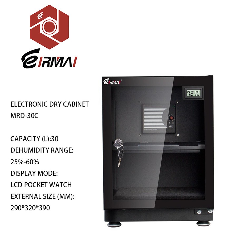 Jual EIRMAI Dry Box Dry Cabinet Kamera MRD- 30C / 30S / 30W 30 L Liter ...