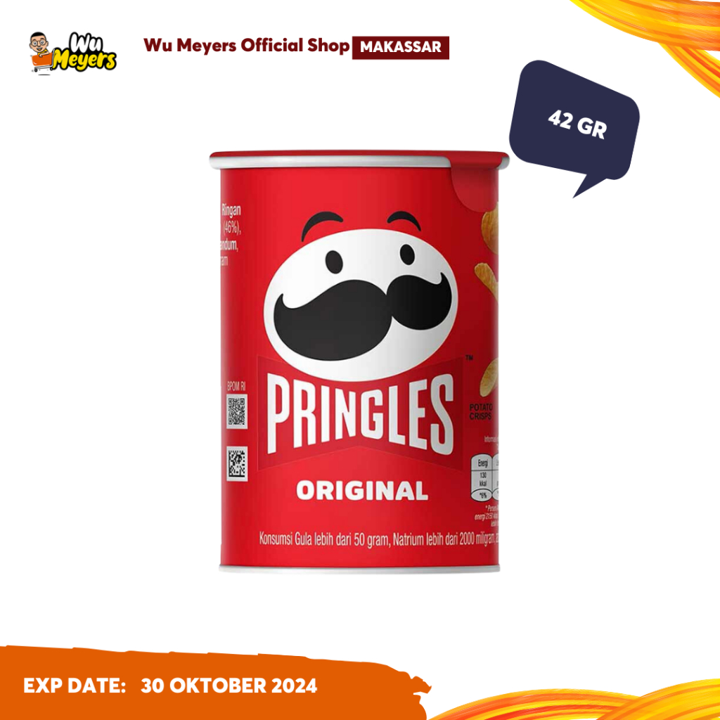 Jual Pringles Snack Keripik Kentang Rasa Original 42g Wu Meyers