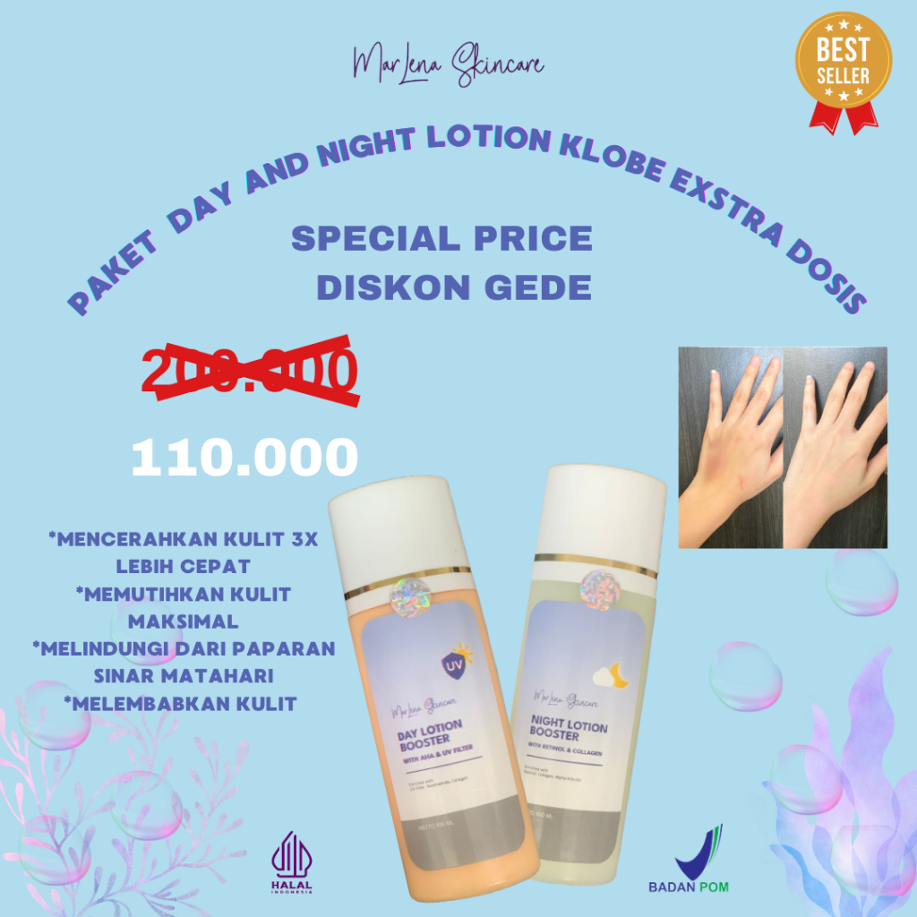 Jual COD (ORIGINAL) HB LOTION BOOSTER Super Dosis Tinggi 2X Siang Malam Aman Untuk Bumil