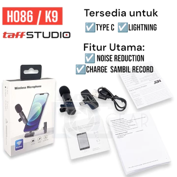 Wireless Mic Microphone Live Clip On Lavalier Jepit