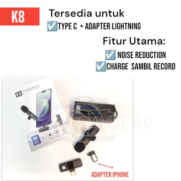Wireless Mic Microphone Live Clip On Lavalier Jepit