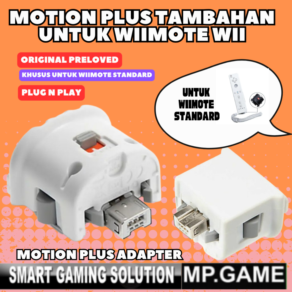 Jual Tambahan Motion Plus Adapter Original Untuk Wiimote WII Shopee