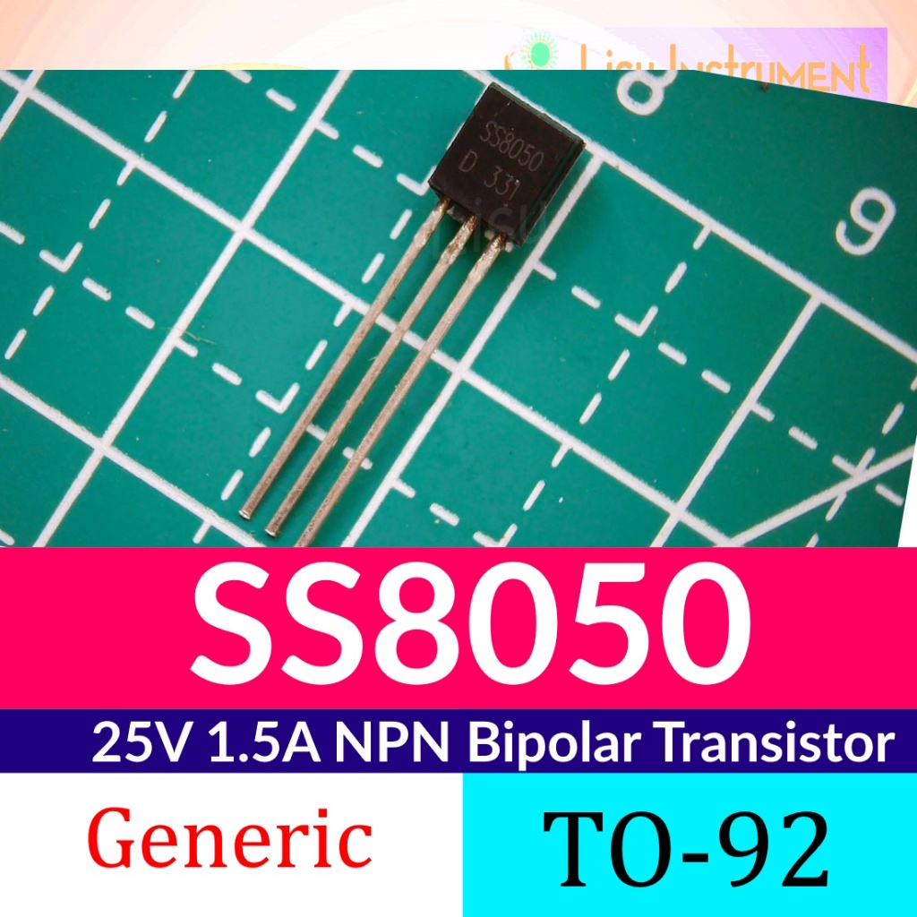 Jual SS8050 25V 1.5A NPN Bipolar Transistors TO-92 | Shopee Indonesia
