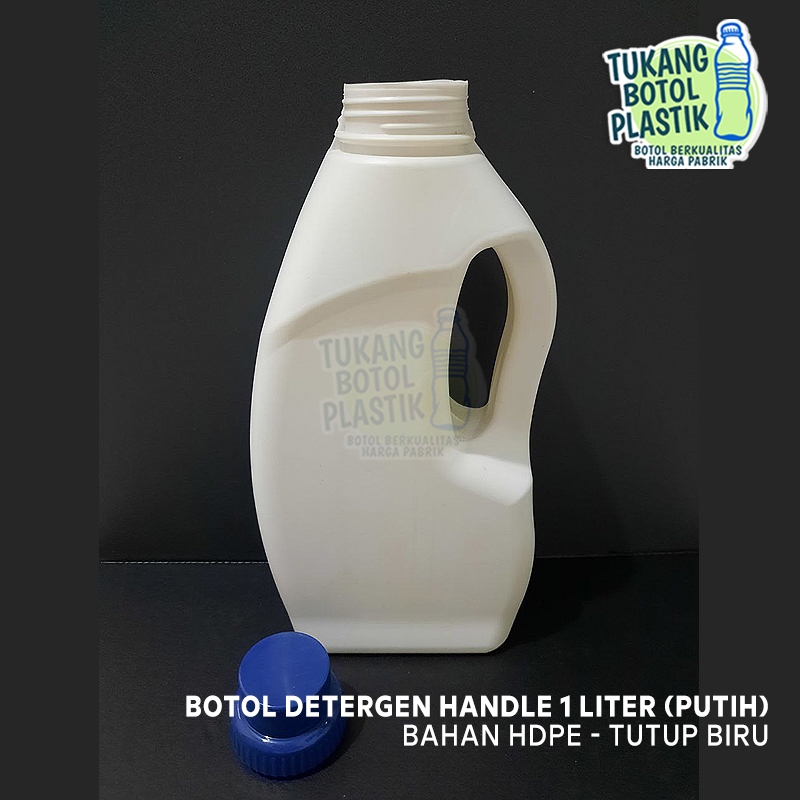 Jual Botol Jerigen Detergen Handle 1 Liter HDPE Tinggi - Tutup NON ...