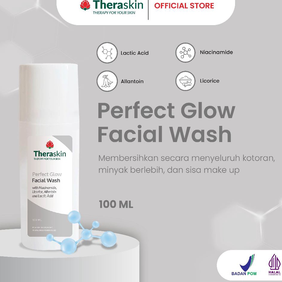 Jual Murah Meriah Theraskin Perfect Glow Facial Wash Ml Sabun Cuci
