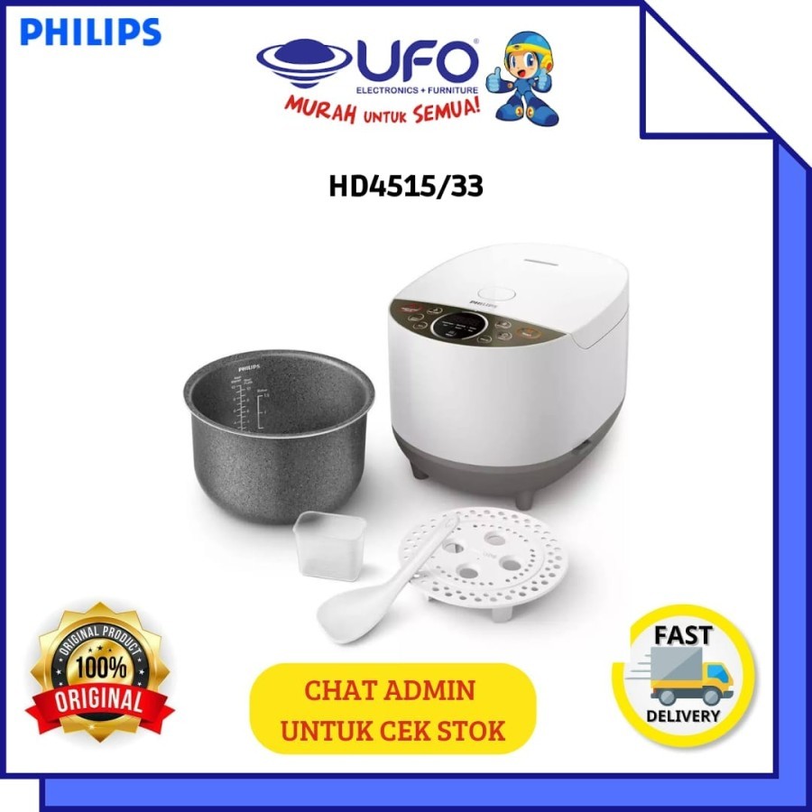 Jual PHILIPS HD4515/33 RICE COOKER DIGITAL 1.8 L Shopee Indonesia