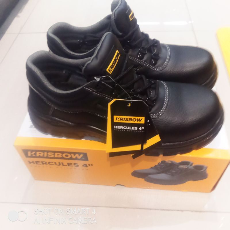 Jual Sepatu Pengaman Krisbow Hercules 4in & 6in/safety shoes Hercules