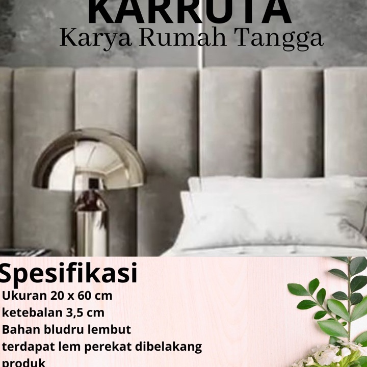 Jual New Headboard Pure Bludru Persegi Motif Cm X Cm Headboard Bed Foam Wallpanel D