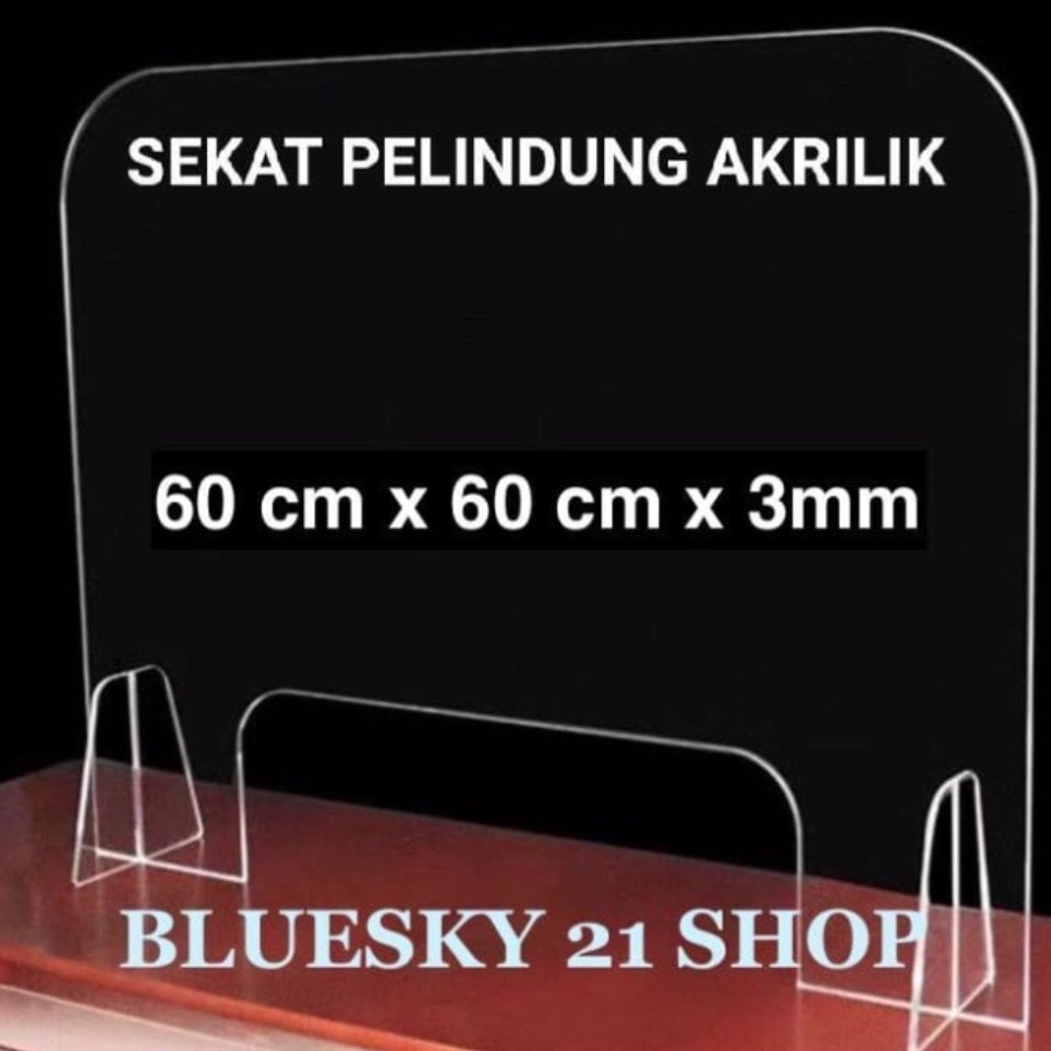 Jual Recomended Partisi Sekat Pembatas Meja Akrilik Table