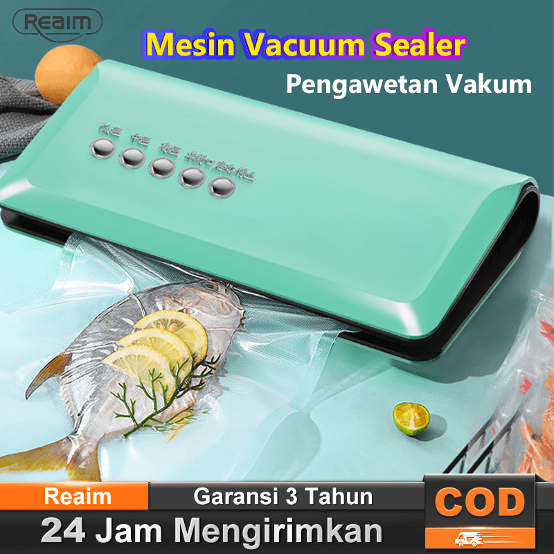 Jual Reaim Portable Food Vacuum Sealer Vakum Makanan Portable Untuk