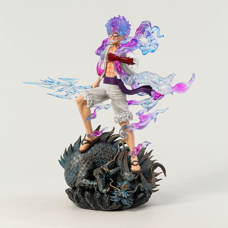 Jual Action Figure Luffy Gear 5 Stand 32cm Diorama Dragon Stone Anime ...