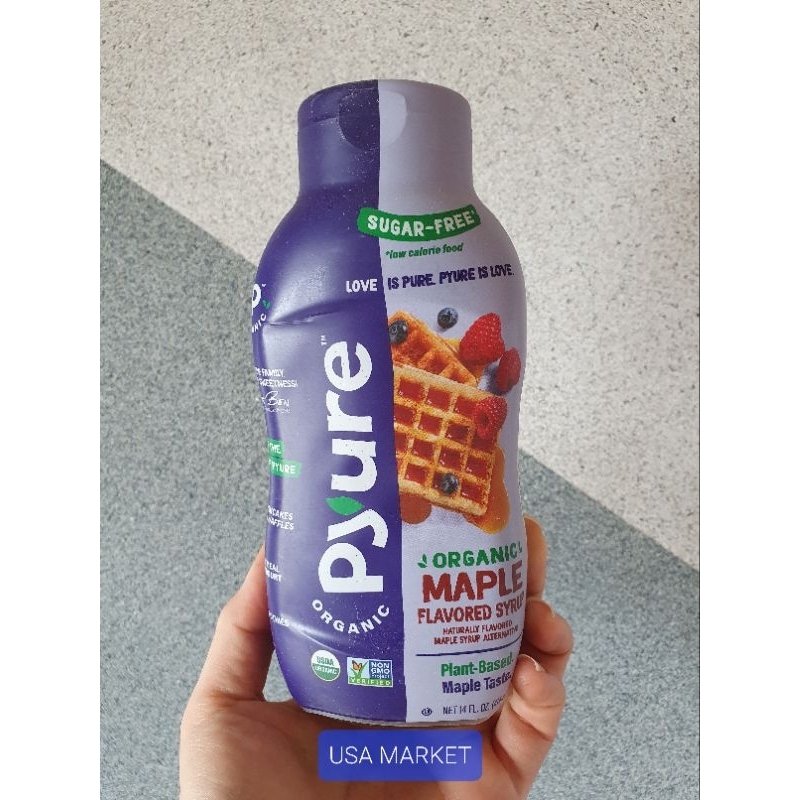 Jual Pyure Organic Maple Flavored Syrup sugar free 414 ml sirup maple ...