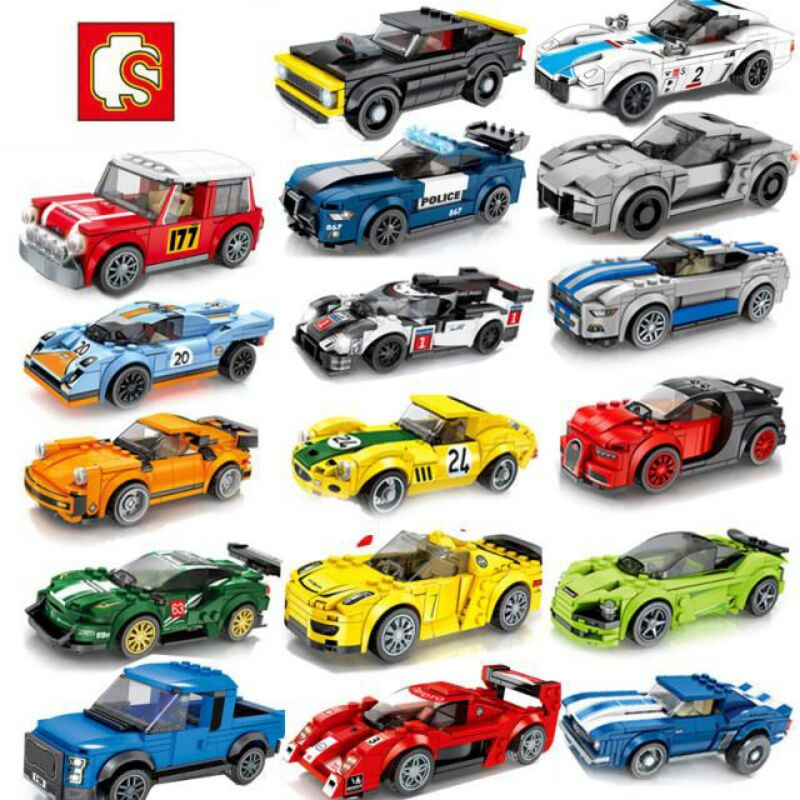 Jual SEMBO Block Famous Car - Racing Car Mobil Balap / Brick Sembo ...