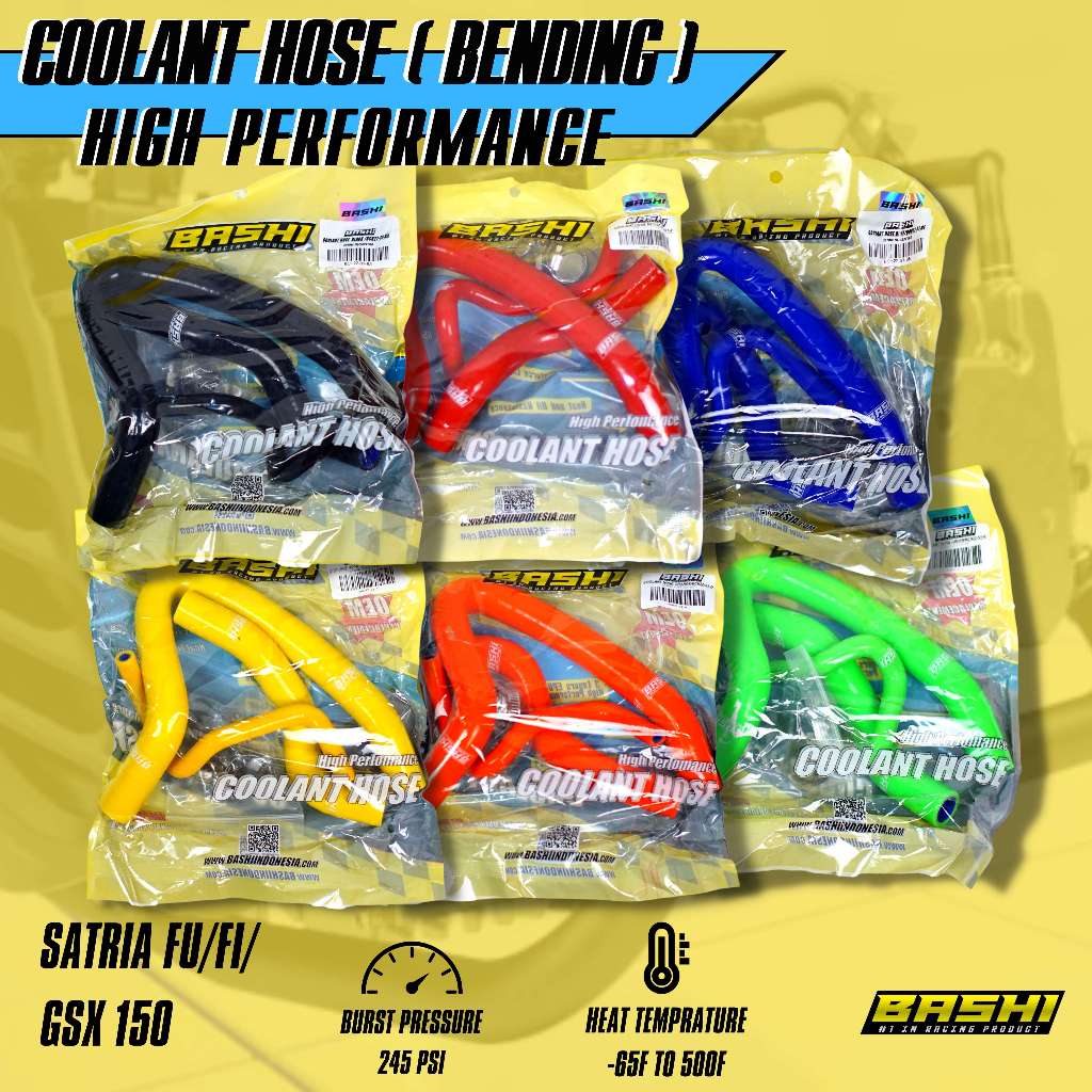 Jual BASHI - Selang Radiator Set Tekuk SUZUKI Satria FU FI GSX 150 ...