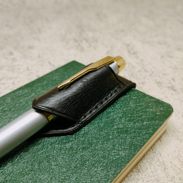Jual Leather Clip Pen Pen Holder Stylus Pulpen Kulit