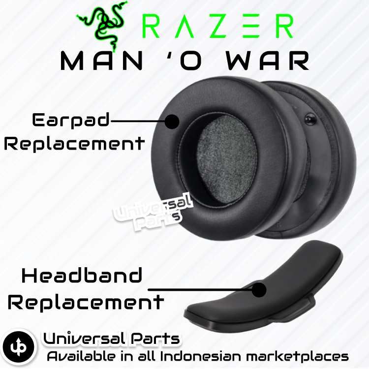 Jual Bantalan Earpad Razer Man O War / Man'O War Earcup Ear Pad Cup ...