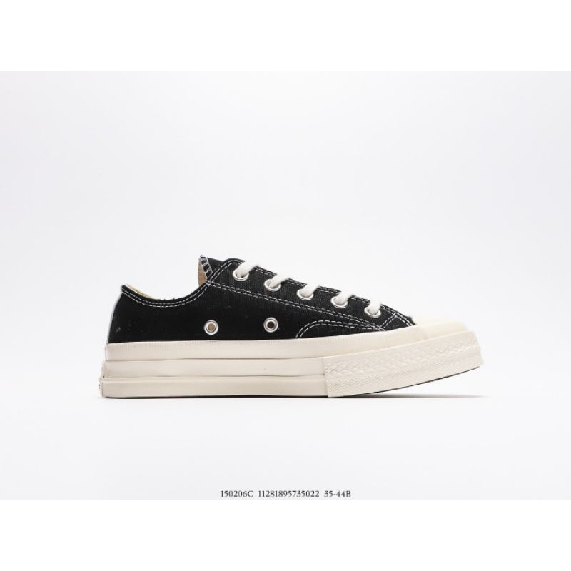 Jual [UNISEX] Sepatu Converse 70s OX x CDG Play Comme Des Garcons Black ...