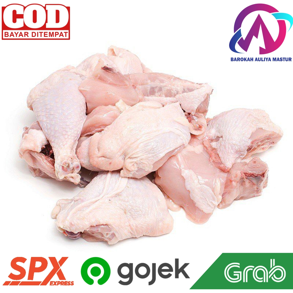 Jual Ayam Potong Broiler Karkas Segar Fresh Tanpa Kulit 1 2 Kg Kirim