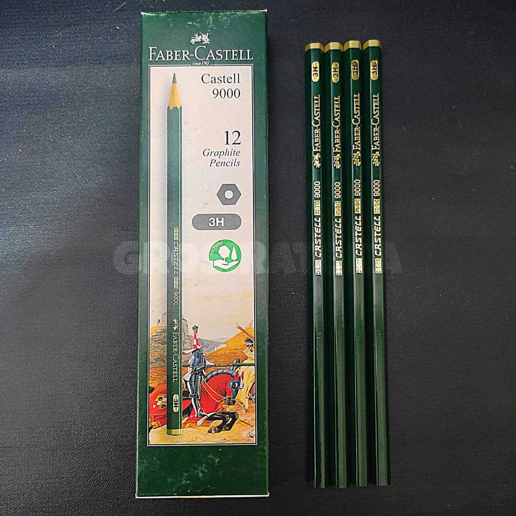 Jual PENSIL, PENCIL CASTELL 9000 B, 2B, 3B, 4B, 5B, 6B, 7B, 8B, HB, H ...