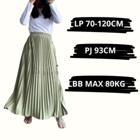 Rok Plisket (Super Premium) Rok Plisket Warna