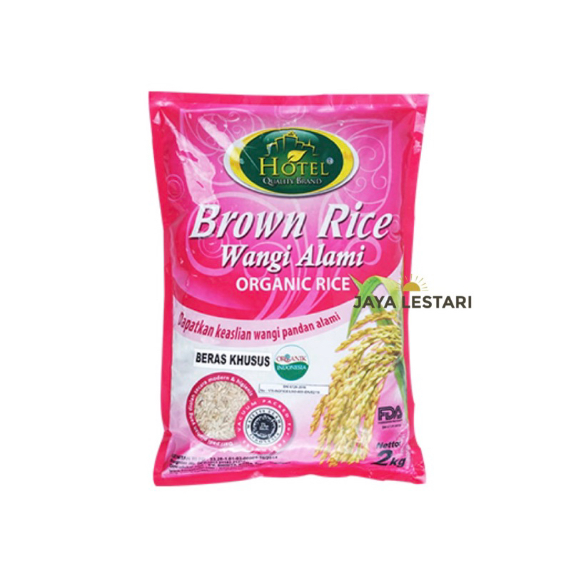 Jual Beras Hotel Organic Brown Rice (2kg) | Shopee Indonesia