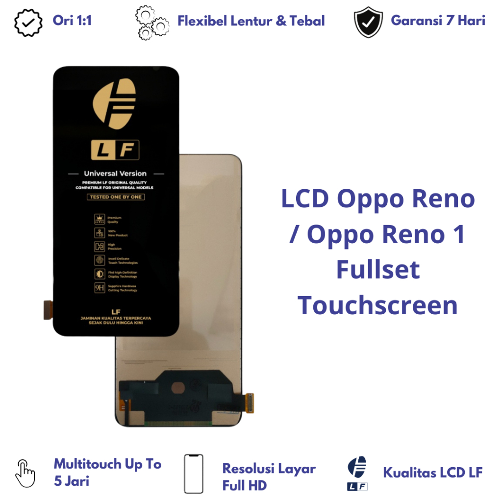 Jual LCD OPPO RENO / RENO 1 FULLSET TOUCHSCREEN | Shopee Indonesia
