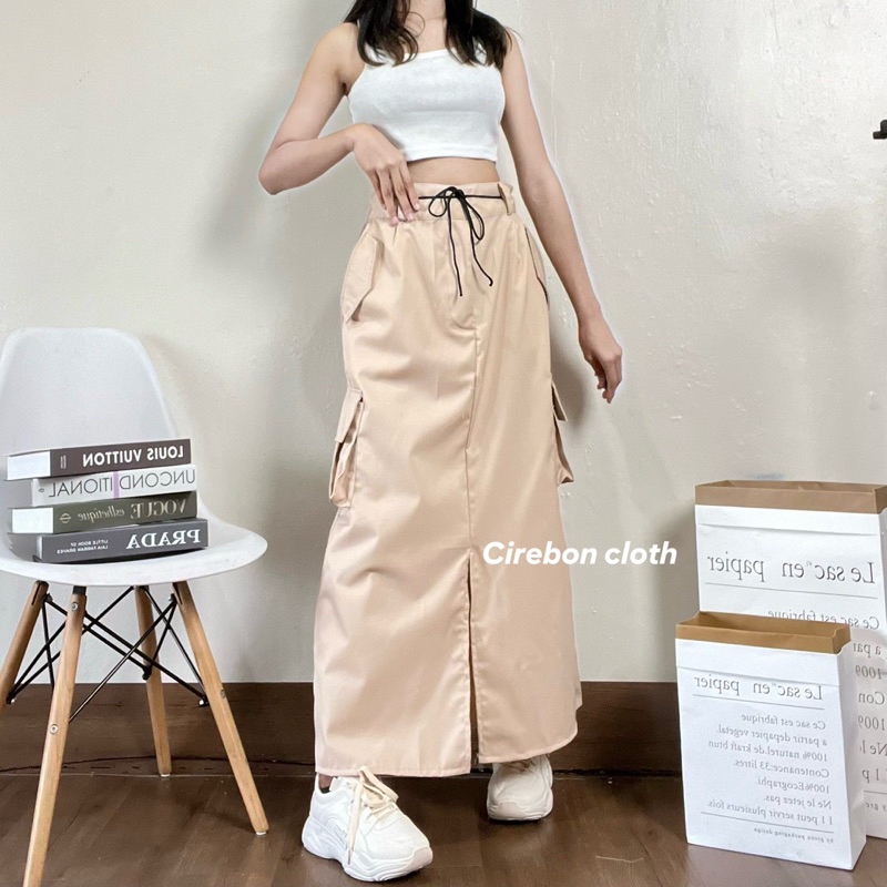 Jual Cirebon cloth - Kienzy Cargo Skirt - Rok cargo Korean style - Rok ...
