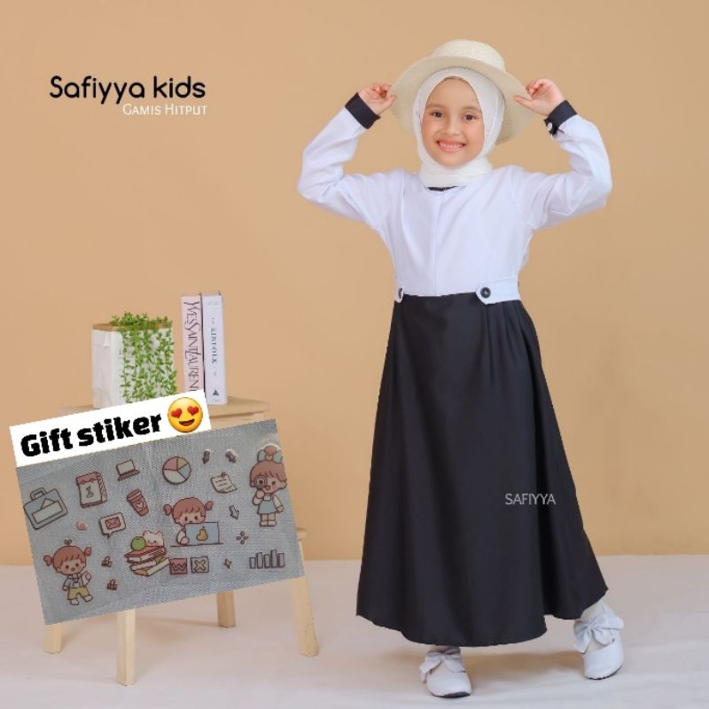 Jual Gamis Toyobo Muslim Anak Paud Tk Sd Sekolah Hitam Putih