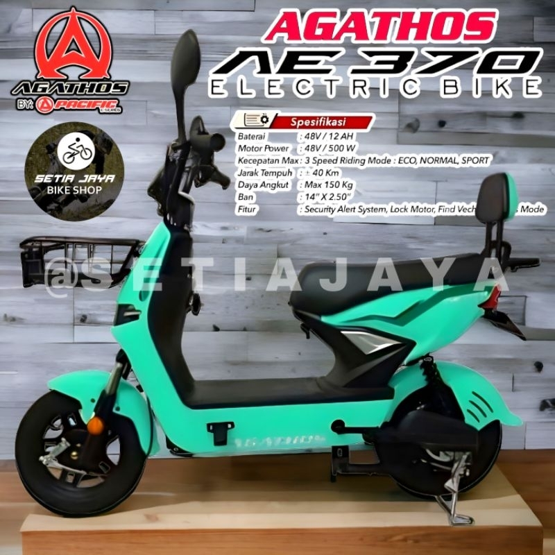 Jual Sepeda Listrik E Bike Pacific Agathos Ae 370 48v 12ah 500 Watt New