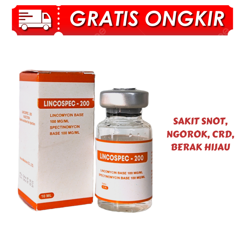 Jual Lincospec 200 ( 10 ml )+ spuit 1 ml | Shopee Indonesia