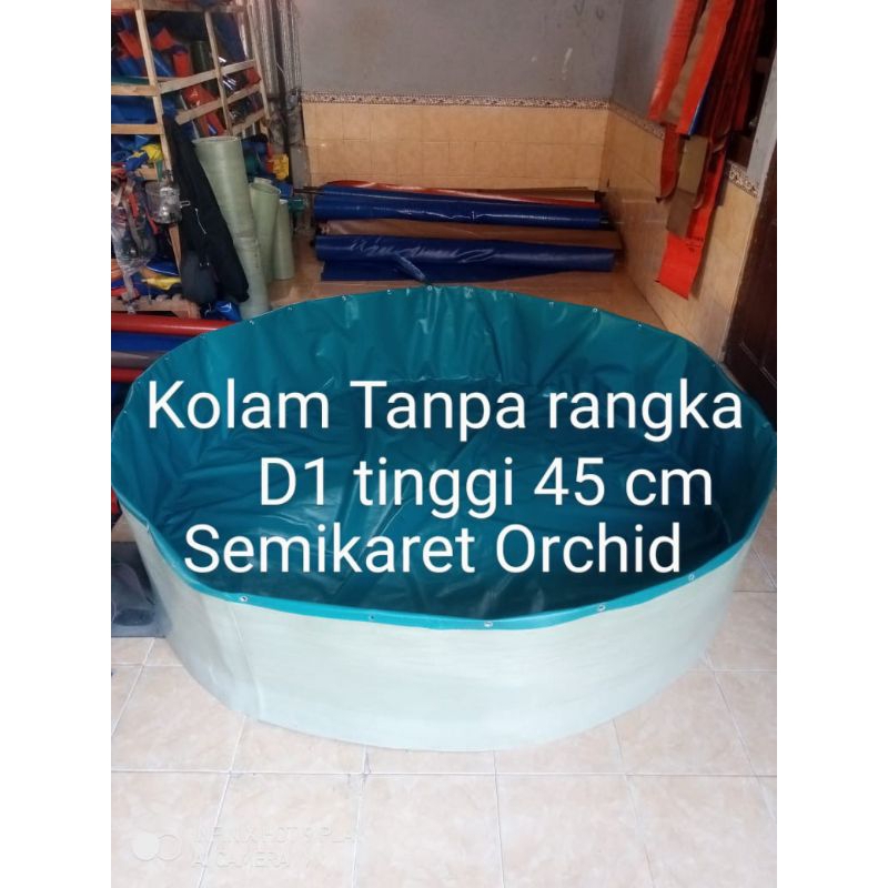 Jual Terpal Kolam Terpal Ikan Bulat Tanpa Rangka Semikaret Orchid