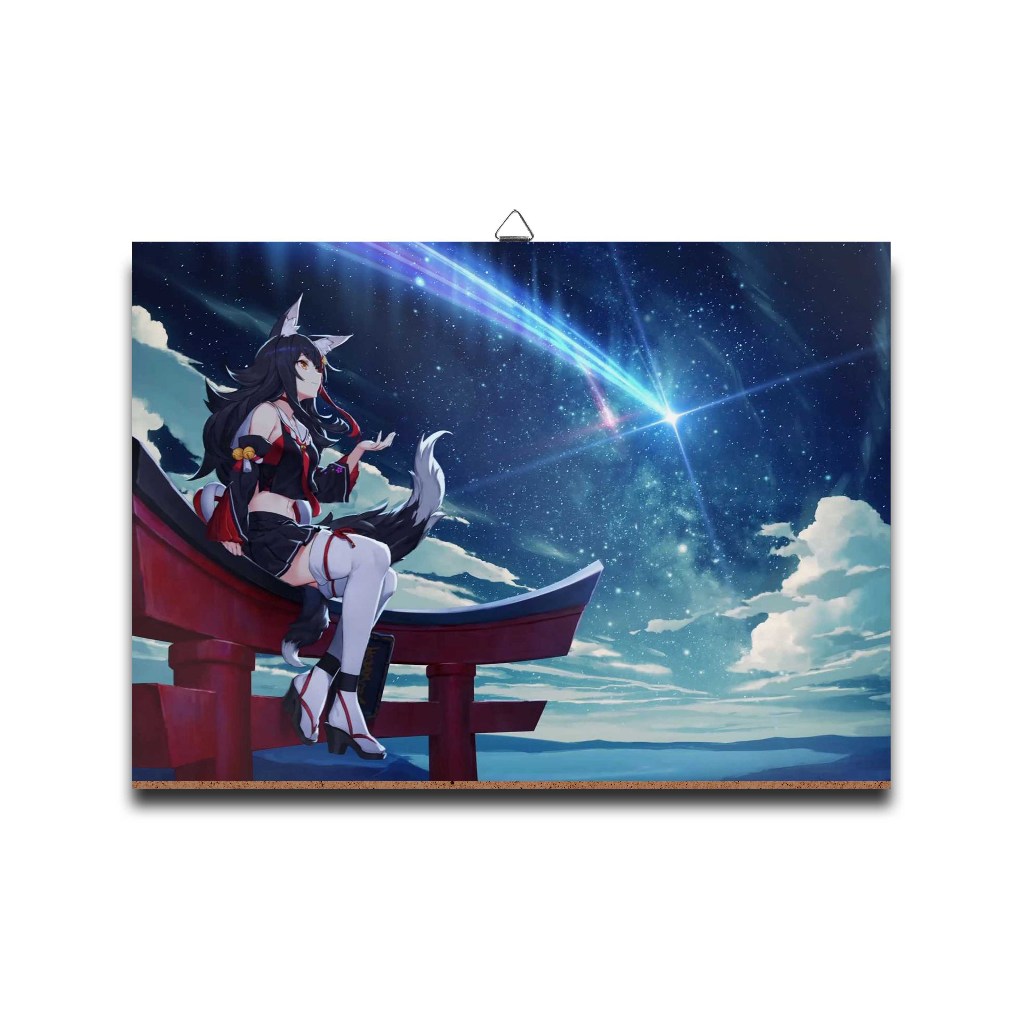 Jual Poster dinding kayu anime vtuber OOKAMI MIO AURORA - HOLO JP ...