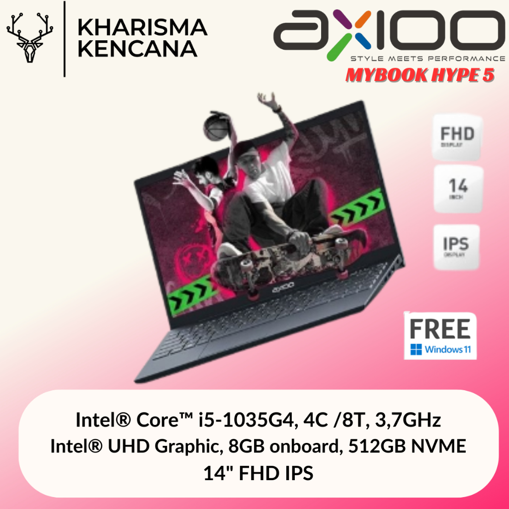 Jual AXIOO MYBOOK HYPE 5 I5-1035G4 8GB 512GB 14