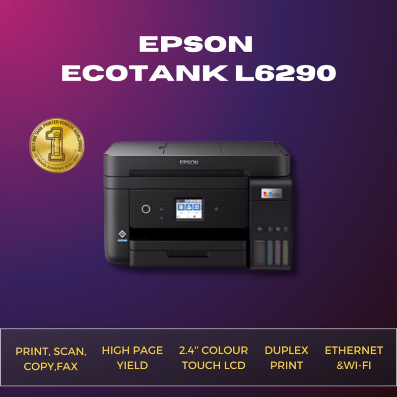 Jual Epson Printer L6290 Print Scan Copy Fax Duplex Pengganti L6190 Printer Murah Printer 9001