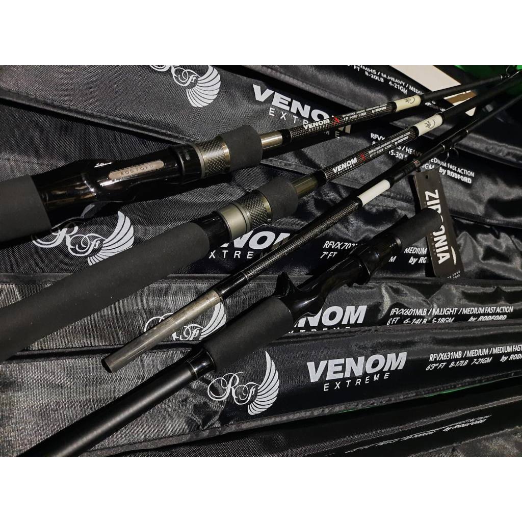 Jual ROD FORD Joran Spinning VENOM XTREME Carbon 24T Ring guide