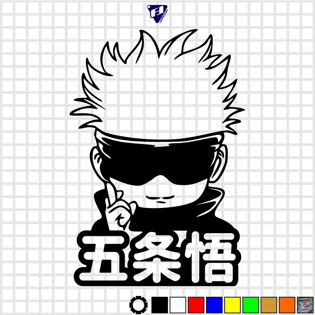 Jual STICKER STIKER CUTTING ANIME GOJO SATORU CHIBI JUJUTSU KAISEN JJK ...