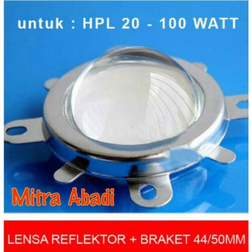 Jual Lensa 57 mm + Reflektor + Bracket for HPL 20W-100W | Shopee Indonesia
