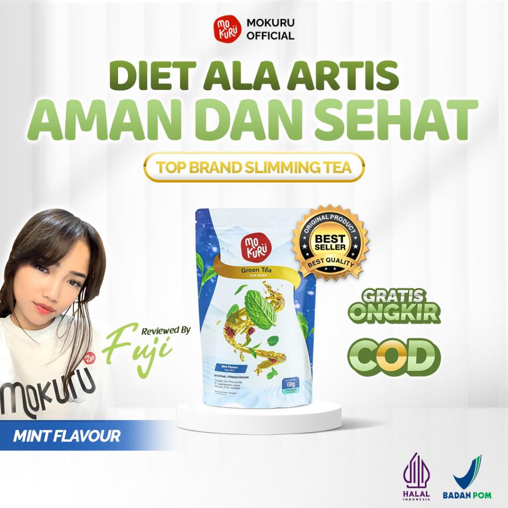 Jual Mokuru Slimming Tea Rasa Mint | Teh Hijau Diet & Detox Ampuh ...