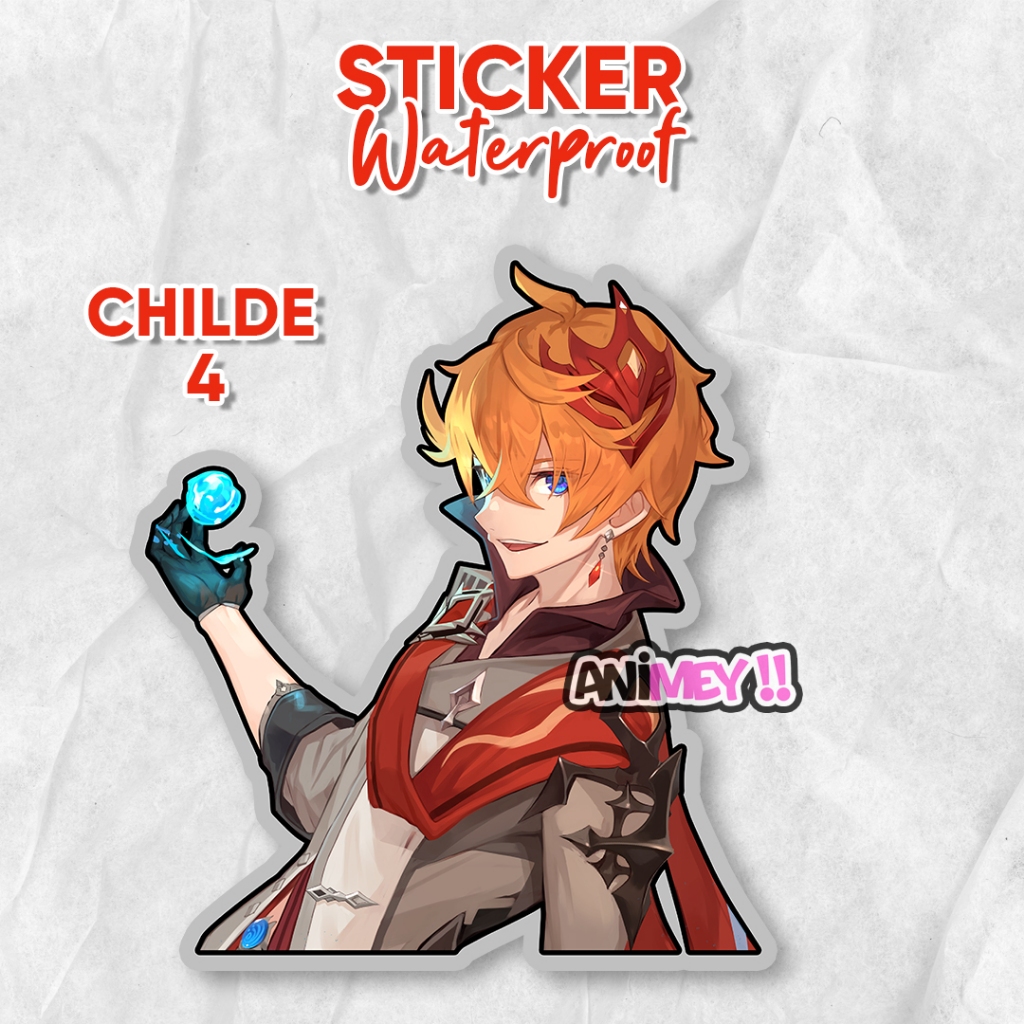 Jual Stiker Childe Genshin Impact / Sticker Anime Waterproof | Shopee ...