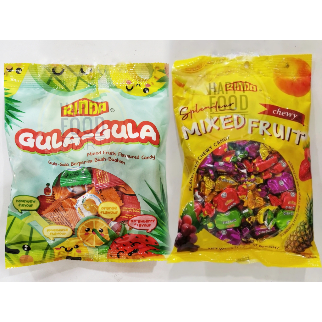 Jual [HALAL] PERMEN RINDA GULA GULA/PERMEN ANEKA BUAH/CHEWY MIXED FRUIT ...
