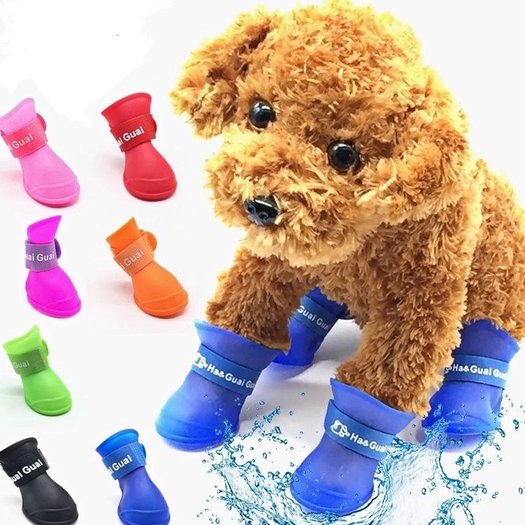 Jual 42 4 pcs Sepatu Anjing Kucing Karet Dog Shoes Sepatu Hewan Sepatu ...