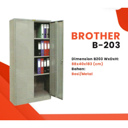 Jual Lemari Arsip Besi Brother B203 2 Pintu Ayun / Lemari File B 203 ...