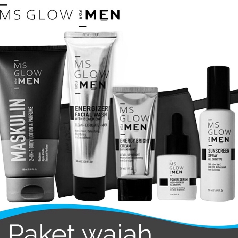 Jual MODEL BP968 Paket Wajah MS Glow Men Lengkap - Energizer Facial ...